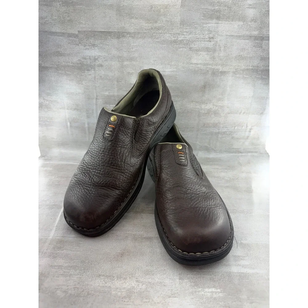 Merrell World Legend Stollen Men Brown Leather Slip On Loafers J45051 Size 11